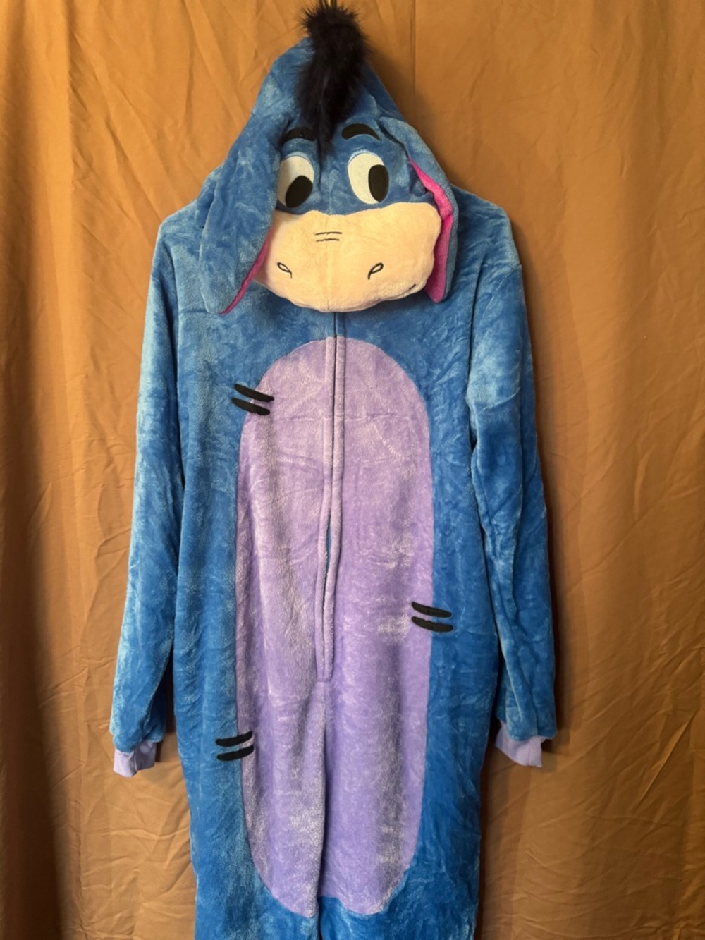 Eeyore Plush Onesie Costume - Blue & Purple